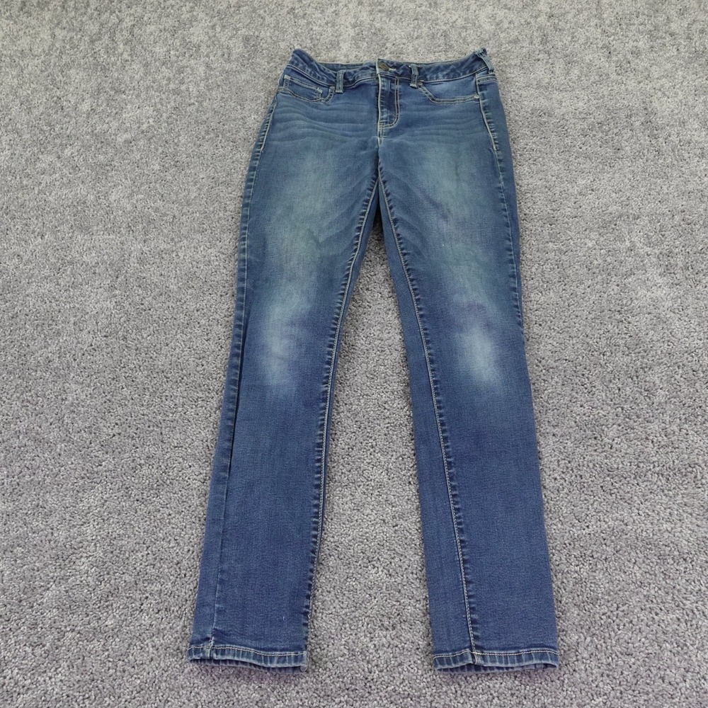 Maurices Jeans Womens Medium Blue High Rise Skinny Denim Stretch Casual Classic